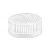 33-400 White CRC Ribbbed PP Plastic Bottle CT Cap-HS-Foam Liner-Pictorial Opening Instruct-VBC