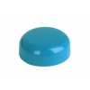 38mm blue turquoise plastic dome bottle-jar cap with smooth finish & plug seal.