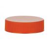 38-400 Orange Ribbed Non Dispensing Bottle-Jar Cap-Smooth Top-PS Liner (MRP)