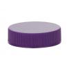 38-400 Purple Ribbed PP Bottle-Jar Cap-CT-Smooth Top-Liner-less