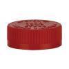 38-400 Red CRC Ribbed Non Dispensing PP Bottle-Jar Cap-PS Liner-Open Instruct  (MRP)