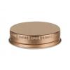 38-400 Rose Copper Ribbed Neck Smooth Top Metal CT Bottle-Jar Cap-Dual Liner