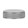 38-400 Silver Ribbed Non Dispensing Bottle-Jar Cap-Smooth Top-Foam Liner