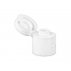 15-415 White Flip Top Dispensing Bottle Cap w/ .125 in. Orifice