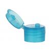 20-410 Blue Turquoise Translucent Smooth Snap Top Dispensing Bottle Cap-.120 in. Orifice