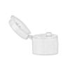 20-410 White Smooth PP Plastic Flip Top Dispensing Bottle Cap- .118 in. Orifice-MPCH