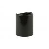 20-410 Black Smooth Dispensing F Style Disc Top Bottle Cap w/ .288 in. Orifice (MPCH)