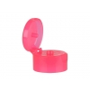 22-400 Hot Pink Dispensing Flip Top PP Plastic Bottle Cap w/ .250 in. Orifice, HS Liner & 1.5 in. Diameter (Surplus)