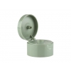 22-400 Sage-Olive Green Dispensing Flip Top PP Plastic Bottle Cap w/ .180 in. Orifice & 1.5 in. Diameter (Surplus)