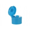 24-410 Blue Turquoise Smooth Snap-Top Dispensing Bottle Cap w/ .250 in. Orifice