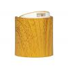 24-410 Brown Wood Look Smooth PP Plastic F Style Dispensing Disc Top Bottle Cap-.310 in. Orif