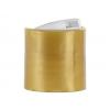 24-410 Gold-White Smooth PP Plastic Disc Top Bottle Cap-F Style-298 in. Orif-PS Liner