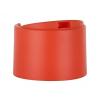 24-410 Orange Matte PP Plastic Symm Wide Disc Top Cap-.360 in. Orif-1 7/8 in. Wide