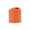 24-410 Peach Smooth PP D Style Plastic Disc Top Dispensing Bottle Cap-.313 in. Orif