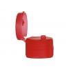 24-410 Red Ribbed Snap Top  PP Plastic Dispensing Bottle Cap-.109 in. Orif-HS Liner (Seaquist)