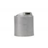 24-410 Silver Smooth PP Plastic D Style Disc Top Dispensing Bottle Cap with .315 in. Orif.