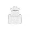 24-410 White Faceted Dispensing PP Plastic Push-Pull Style Bottle Cap -.133 in. Orifice (Black Ice)
