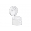 24-410 White Smooth Dispensing Bottle Flip Top Cap W/ .250 in. Orifice