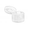 24-410 White Ribbed Flip Top PP Plastic Bottle Cap-.250 in. Orif (King)