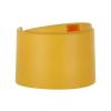 24-410 Yellow Matte PP Plastic Symm Wide Disc Top Cap-.360 in. Orif-1 7/8 in. Wide