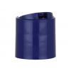 28-410 Blue Dark Smooth Disc-Top Dispensing D Style PP Plastic Bottle Cap-330 in. Orifice