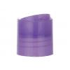 28-410 Purple translucent Dispensing Smooth Disc-Top PP Plastic Bottle Cap-.333 in. Orifice-HS Liner