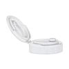 33-400 White Ribbed Flip Top Dispensing Bottle Cap-.255 Orifice