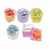 12 Shiny Metallic Paper Hat Boxes w/ 12 Lids VOLUME DISCOUNTS!