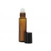 10 ML Amber 16MM  Cylinder Round Glass Roll-On Bottle-Cap-Ball-Fitment