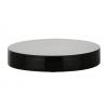 100-400 Black Flat Smooth CT PP Plastic Jar Cap-HS Liner-NO PAPERWORK