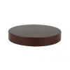 100-400 Brown Dark Flat Smooth Non Dispensing Jar Cap w/ Liner
