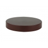 100-400 Brown Dark Flat Smooth Non Dispensing Jar Cap-Foam Liner