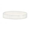 100-400 Cream Flat Smooth CT PP Plastic Jar Cap-Foam Liner-NO PAPERWORK