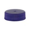 33-400 Blue Dark Ribbed CT PP Plastic Jar Cap-Stipple Top-HS-Pulp Liner