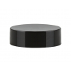 33-400 Black Smooth Non Dispensing Liner-Less PP Plastic Jar Cap-Berry Plasics