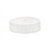 33-400 White Ribbed Non Dispensing PP Plastic Jar Cap-HS Liner