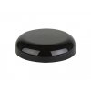 48-400 Black Dome Smooth Non Dispensing Plastic Linerless Jar Cap