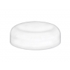 48-400 White Dome Smooth PP Non Dispensing Plastic Linerless Jar Cap