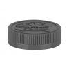53-400 Gray Dark CRC Flat Ribbed PP Plastic CT Jar Cap-HS Liner-Opening Inst