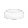 53-400 White Dome Smooth PP Non Dispensing Liner-less Jar Cap