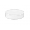 58-400 White Flat Smooth PP Plastic Non Dispensing Liner-less CT Jar Cap-Taral