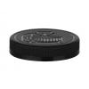 70-400 Black CRC Flat Ribbed PP Plastic Non Dispensing Jar Cap-Dual HS Liner-Opening Inst