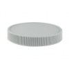 70-400 Gray Flat Ribbed Non Dispensing Liner-less Plastic Jar Cap w/ Stacking Ring  & Matte Top 50% OFF