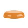 70-400 Burnt Orange PP Plastic Dome Smooth CT Jar Cap-Foam Liner
