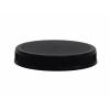 89-400 Black Flat CT Bold Ribbed PP Plastic Jar Cap-Matte Top-Vented HS Liner-Rieke