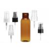 1 oz. Amber 20-410 Round Bullet PET (BPA Free) Translucent Plastic Bottle-FM Sprayer or Treatment Pump (Stock)
