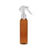8 oz. Amber 24-410 PET (BPA Free) Semi-Translucent Bullet Round Plastic Bottle-Mini Trigger (King)