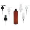 8 oz. Amber Dark 24-410 PET Semi-Translucent Bullet Round Plastic Bottle-FM Sprayer or LD Lotion Pump (Silgan)