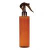 8 oz. Amber Cylinder Round 24-410 PET (BPA Free) Semi-Translucent Plastic Bottle-Mini Trigger