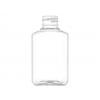 2 oz. Clear PET 20-410 Plastic Oblong Bottle- Beveled Sides